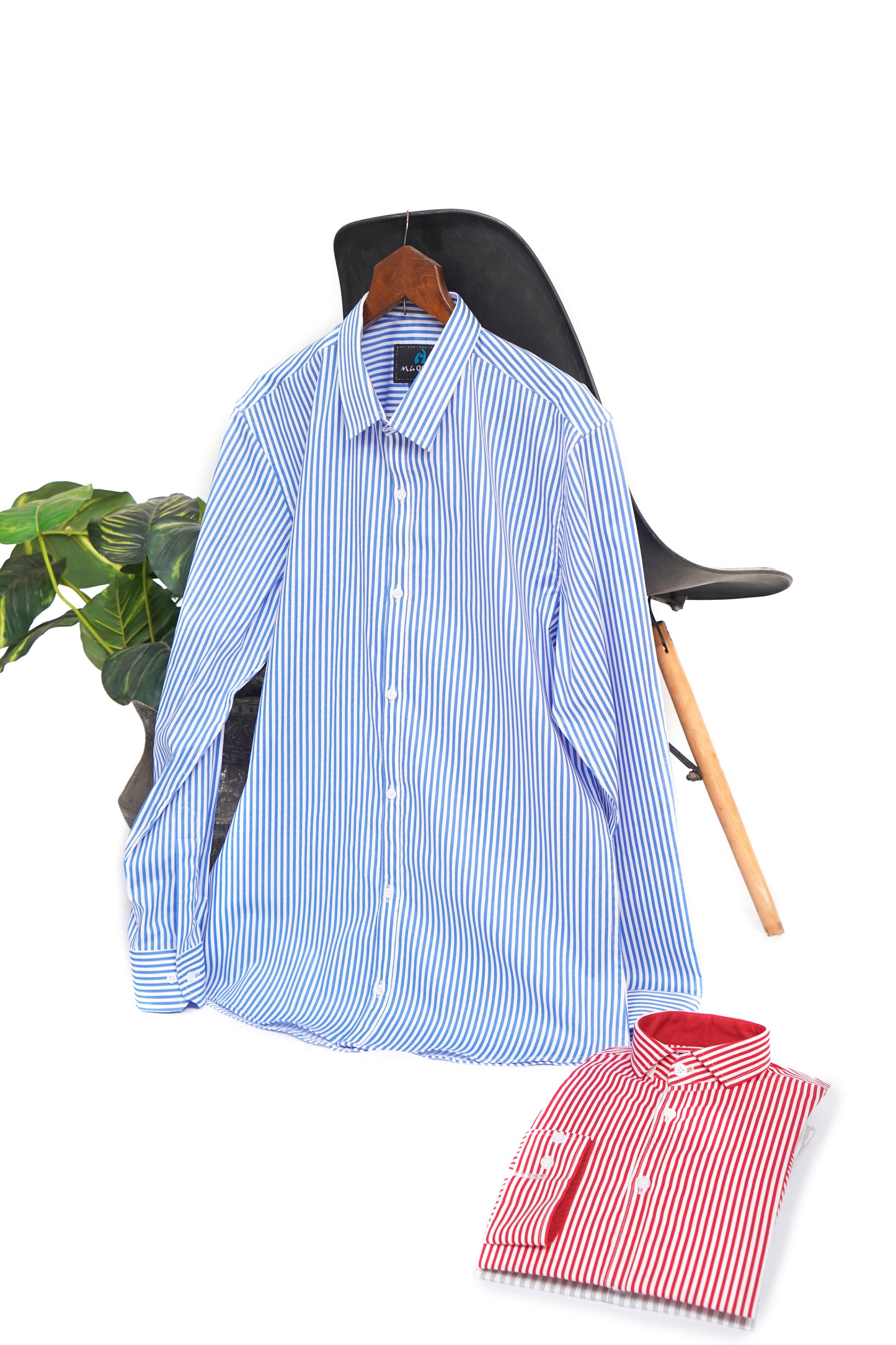 BLUE AND WHITE LINNING SHIRT FOR KIDS