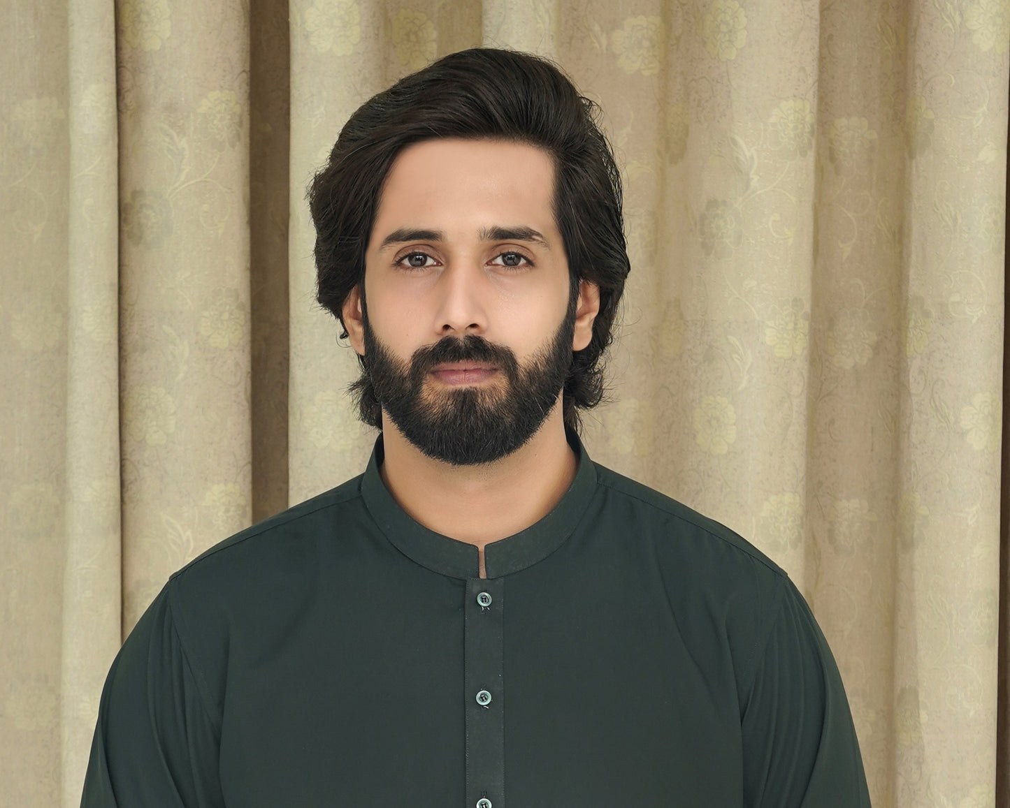 GREEN WASH & WEAR MEN'S SHALWAR KAMEEZ
