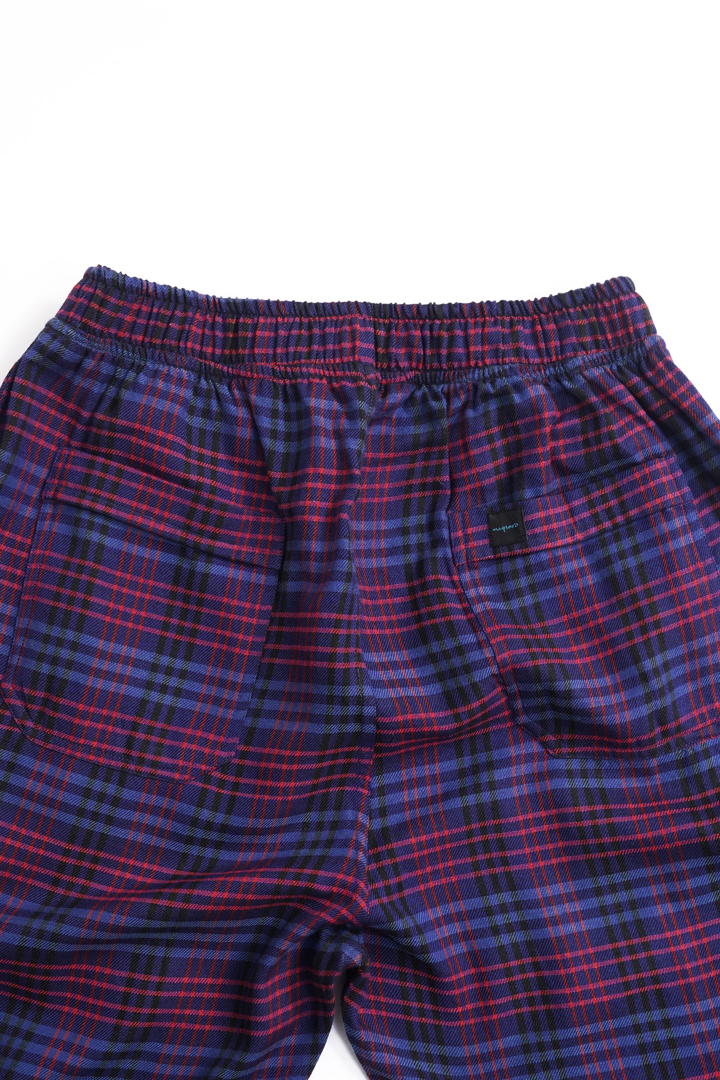 COTTON PURPLE BLUE CHECK COMFIRT TROUSER FOR KIDS