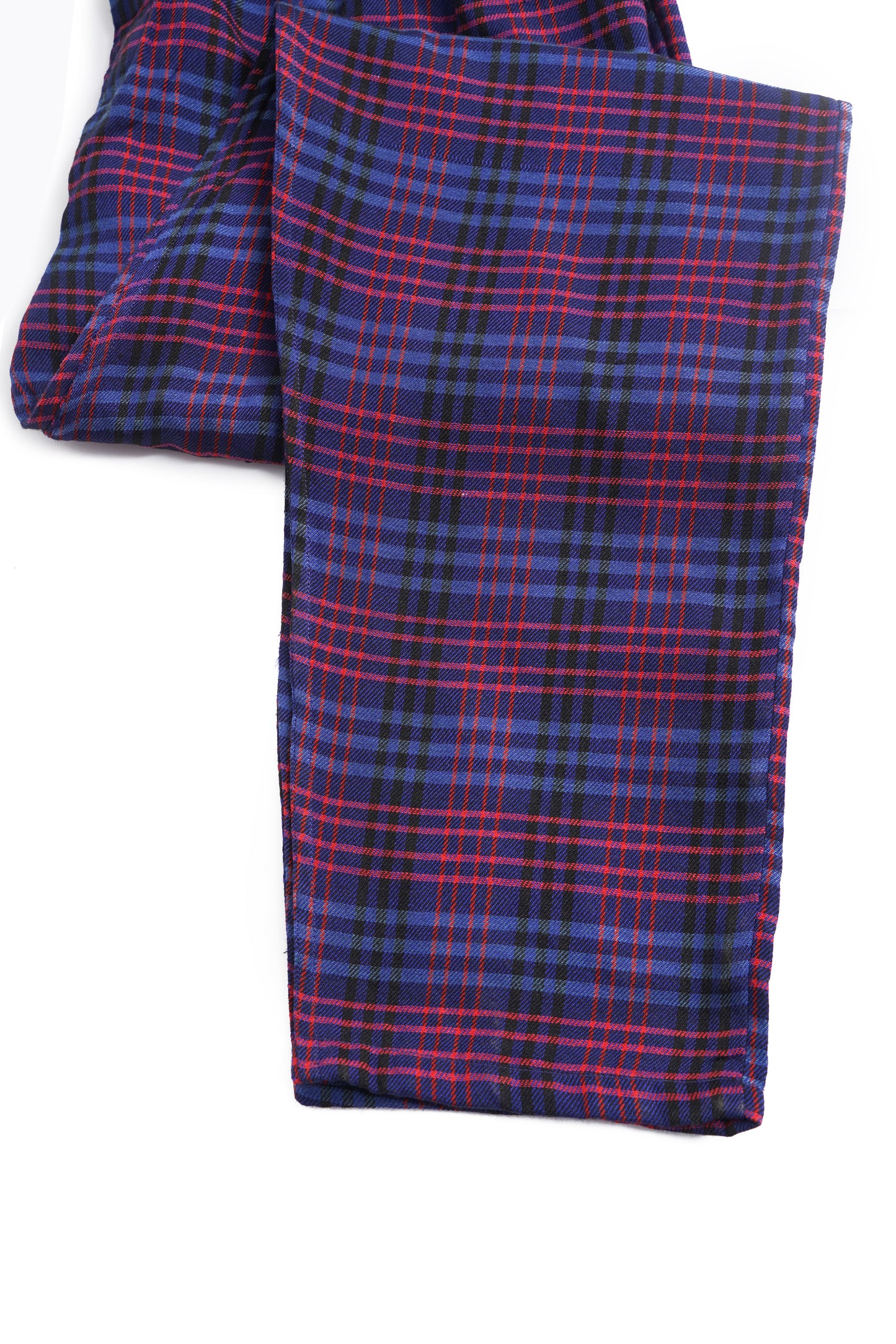 COTTON PURPLE BLUE CHECK COMFIRT TROUSER FOR MENS