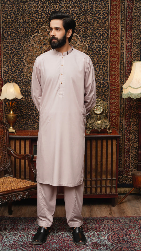 PAPAYA WHIP WASH & WEAR MEN'S SHALWAR KAMEEZ