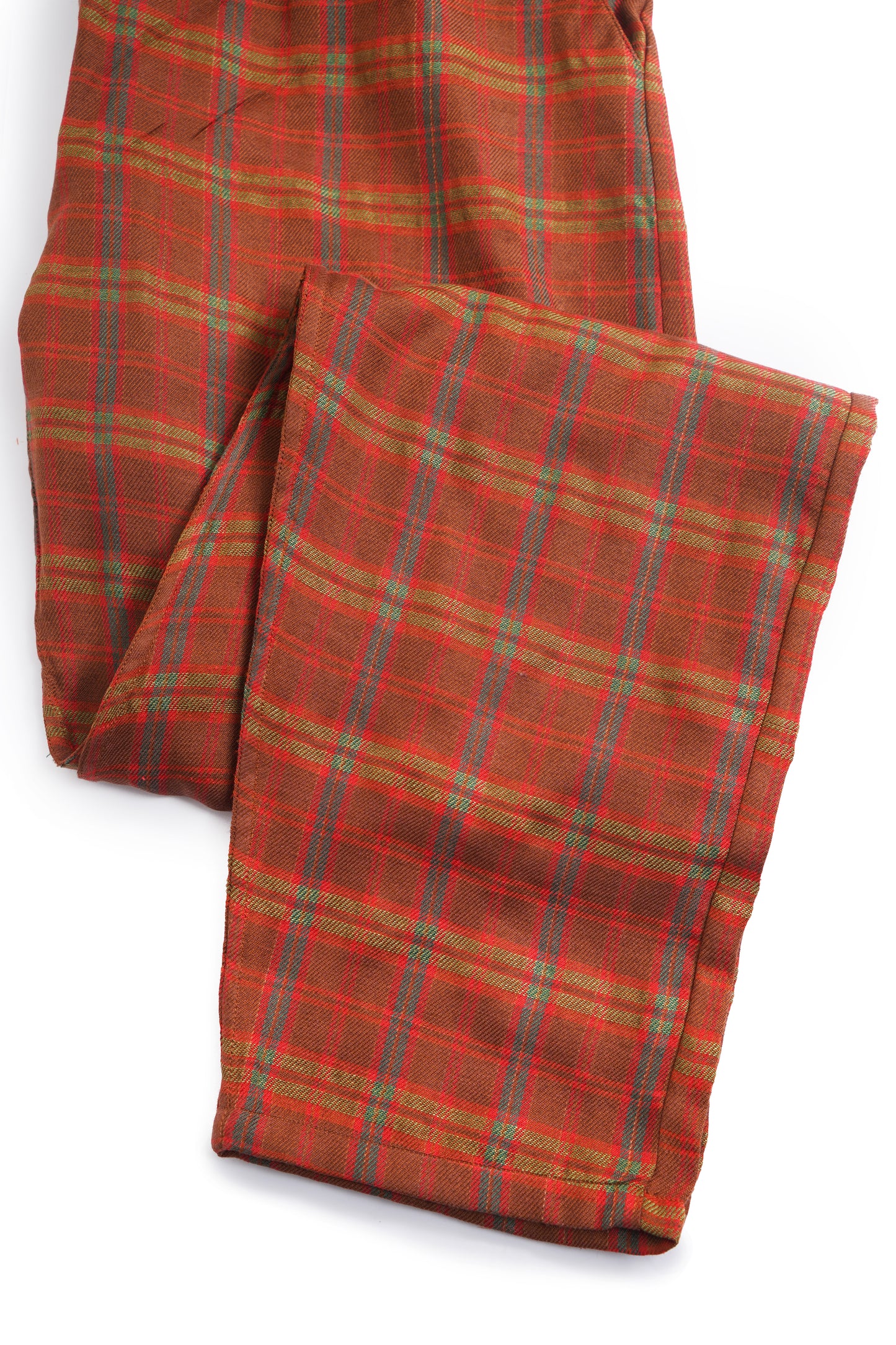 FLALLYN MUSTARD CHECK COMFIRT TROUSER FOR MENS