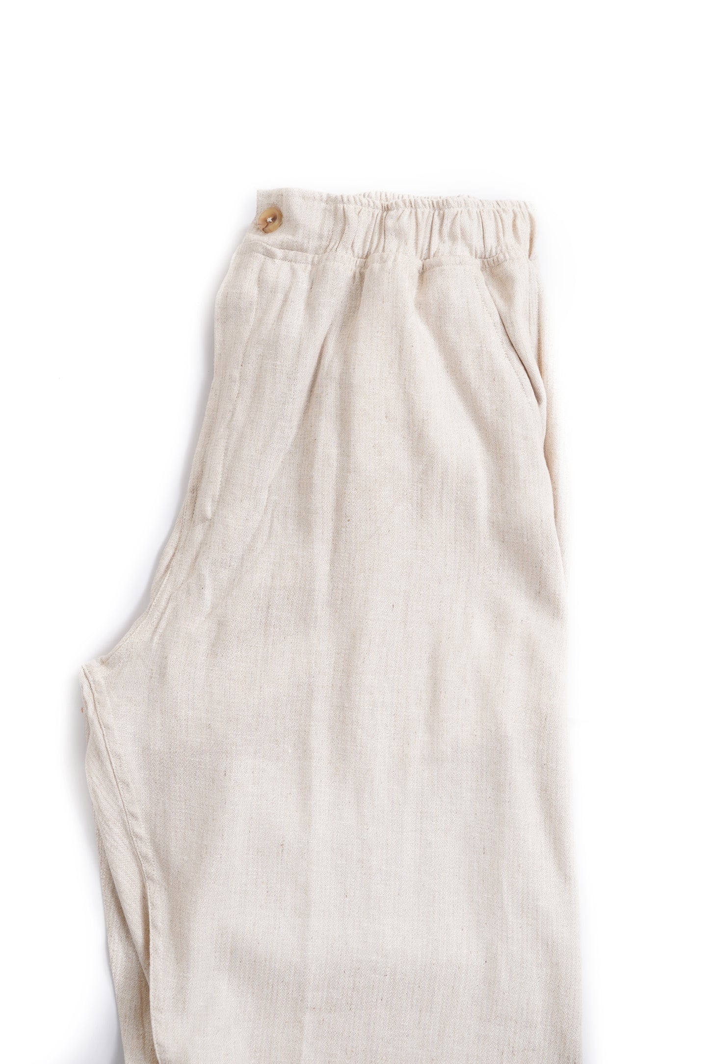 OFF WHITE LINEN COMFIRT TROUSER FOR MENS