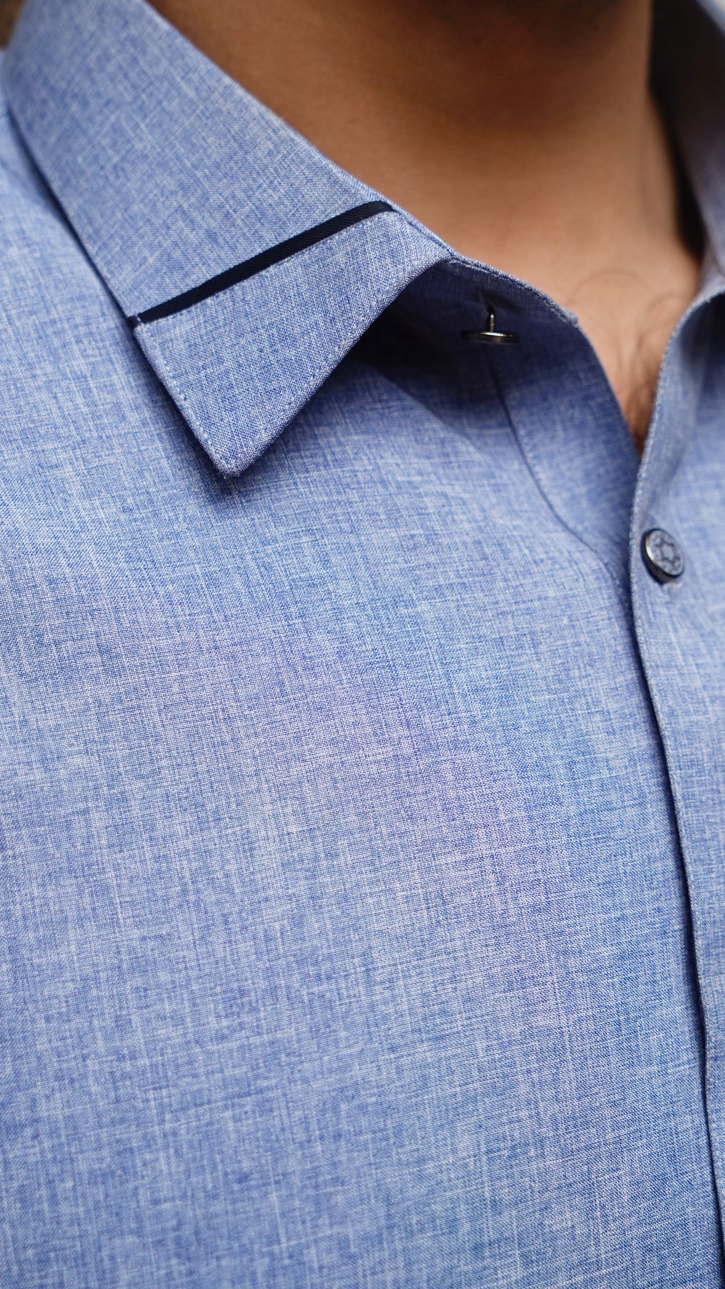 SKY BLUE COLLAR WASH & WEAR MEN'S SHALWAR KAMEEZ