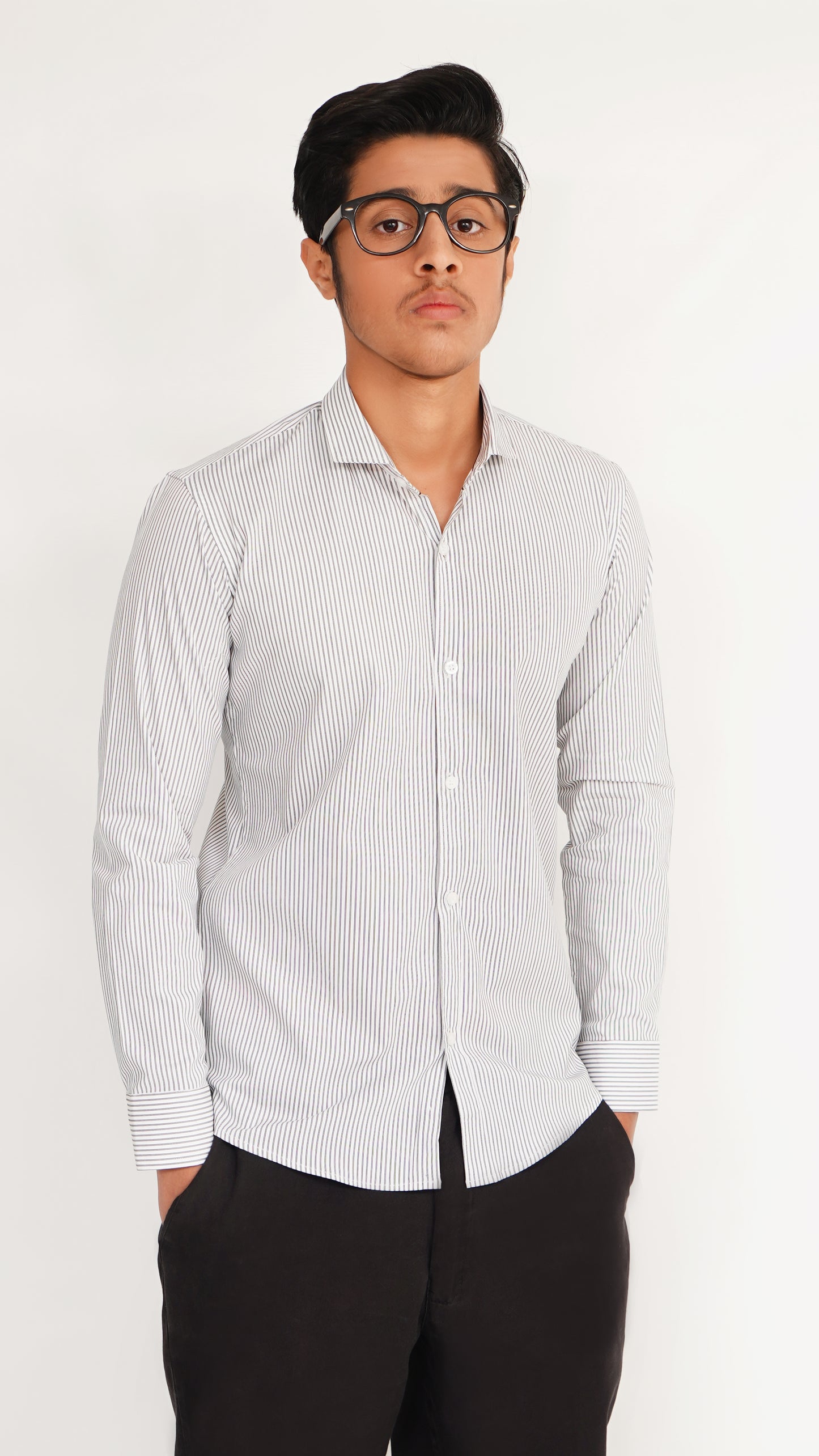 GRAY THICK LINNING SHIRT FOR MENS