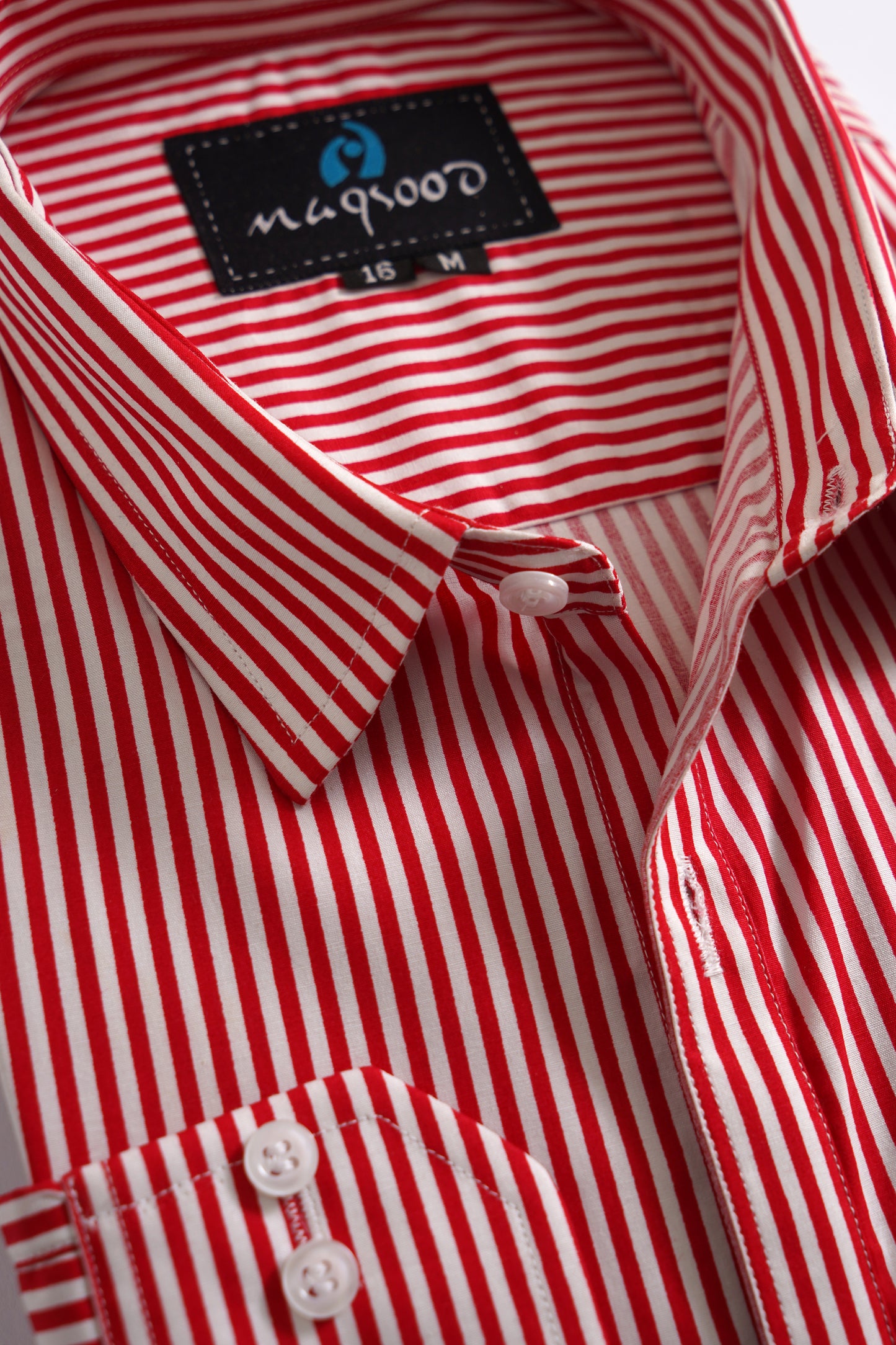 RED AND WHITE LINNING SHIRT FOR MENS