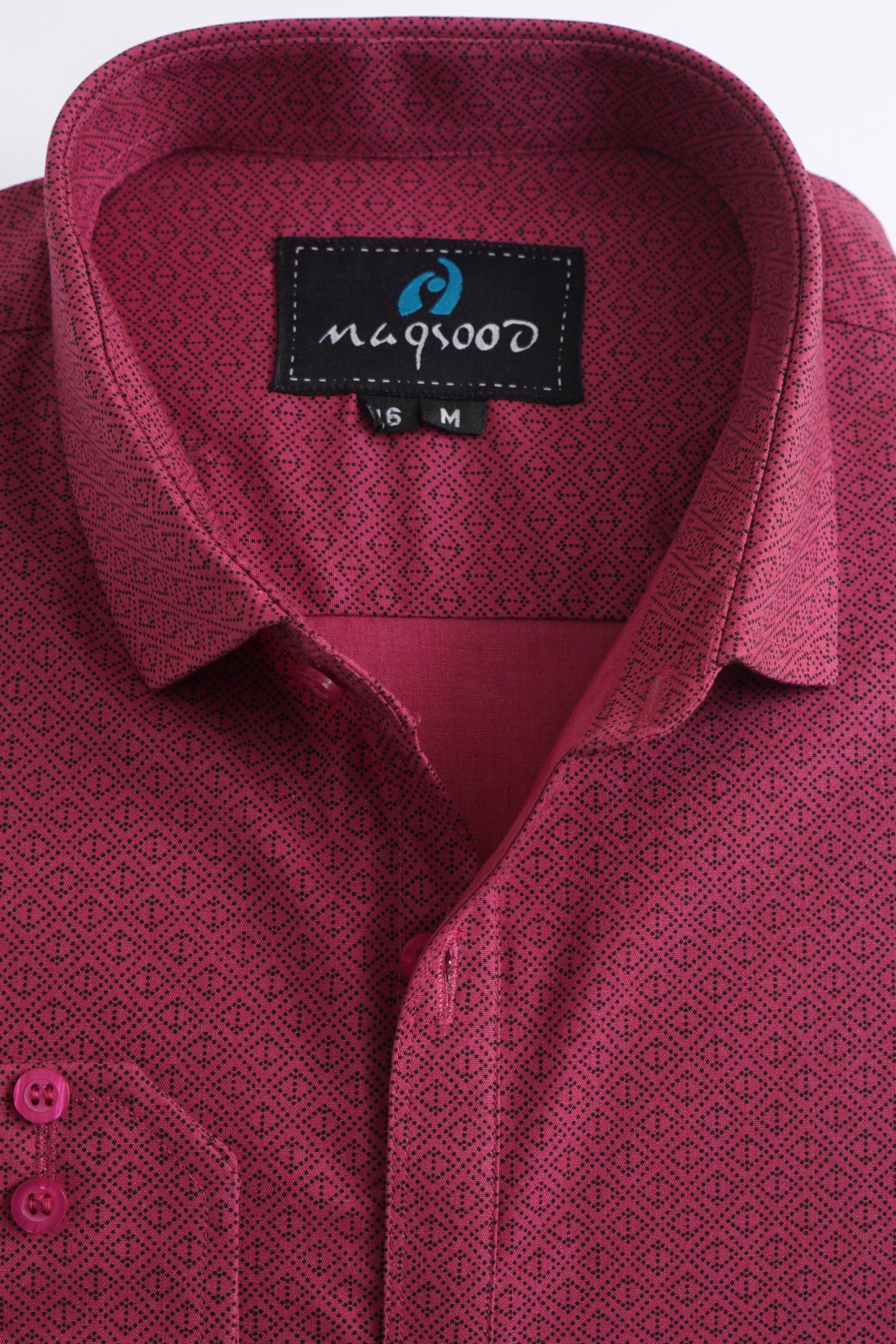 RED PRINT FORMAL SHIRT FOR MENS