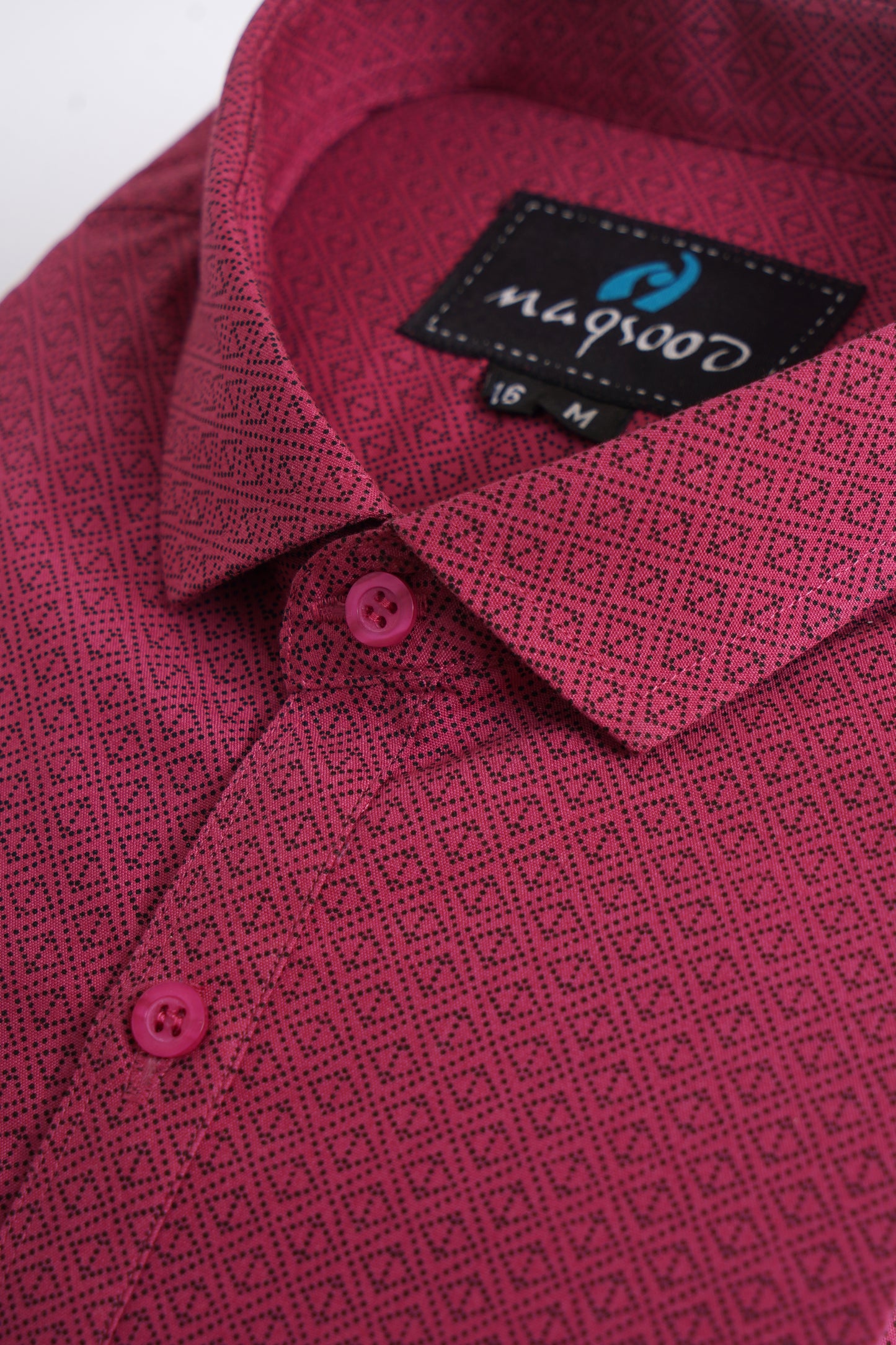 RED PRINT FORMAL SHIRT FOR MENS