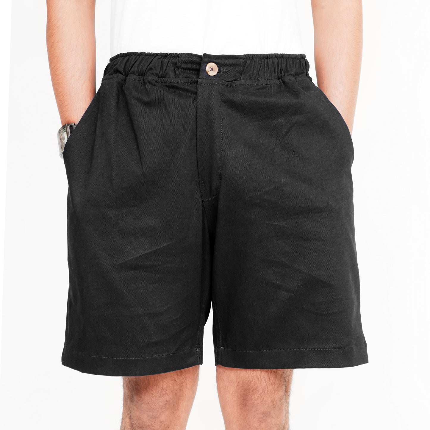 BLACK PRINT SHIRT AND BLACK TWIL NEEKER MEN'S PAIR