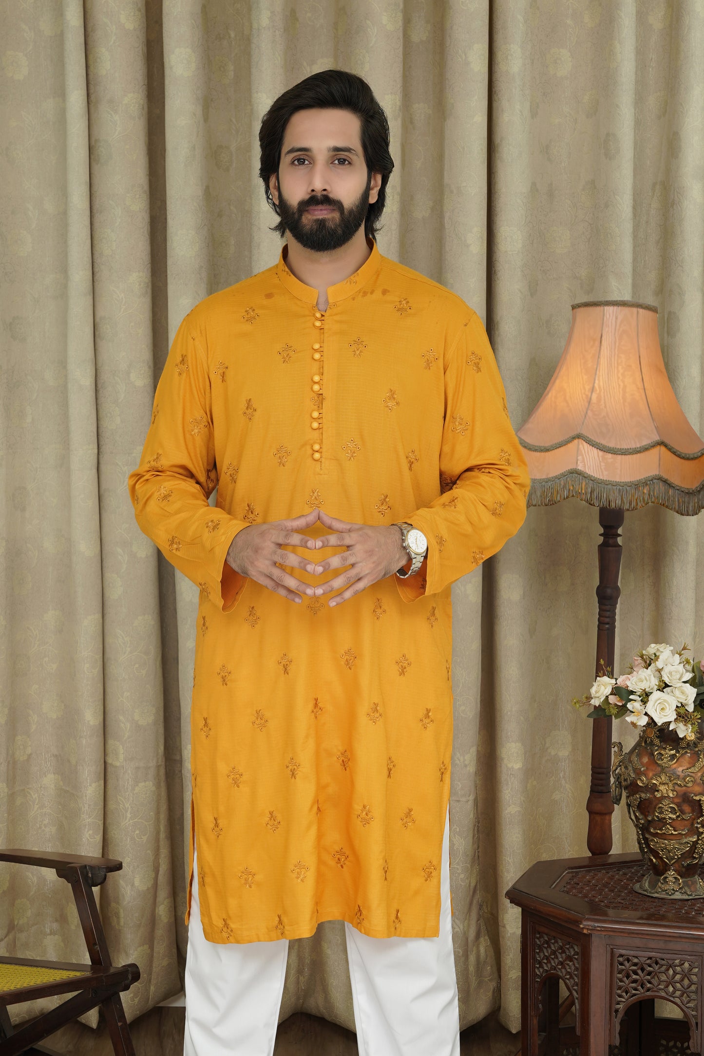 MUSTRAD EMBROIDED MEN'S KURTA