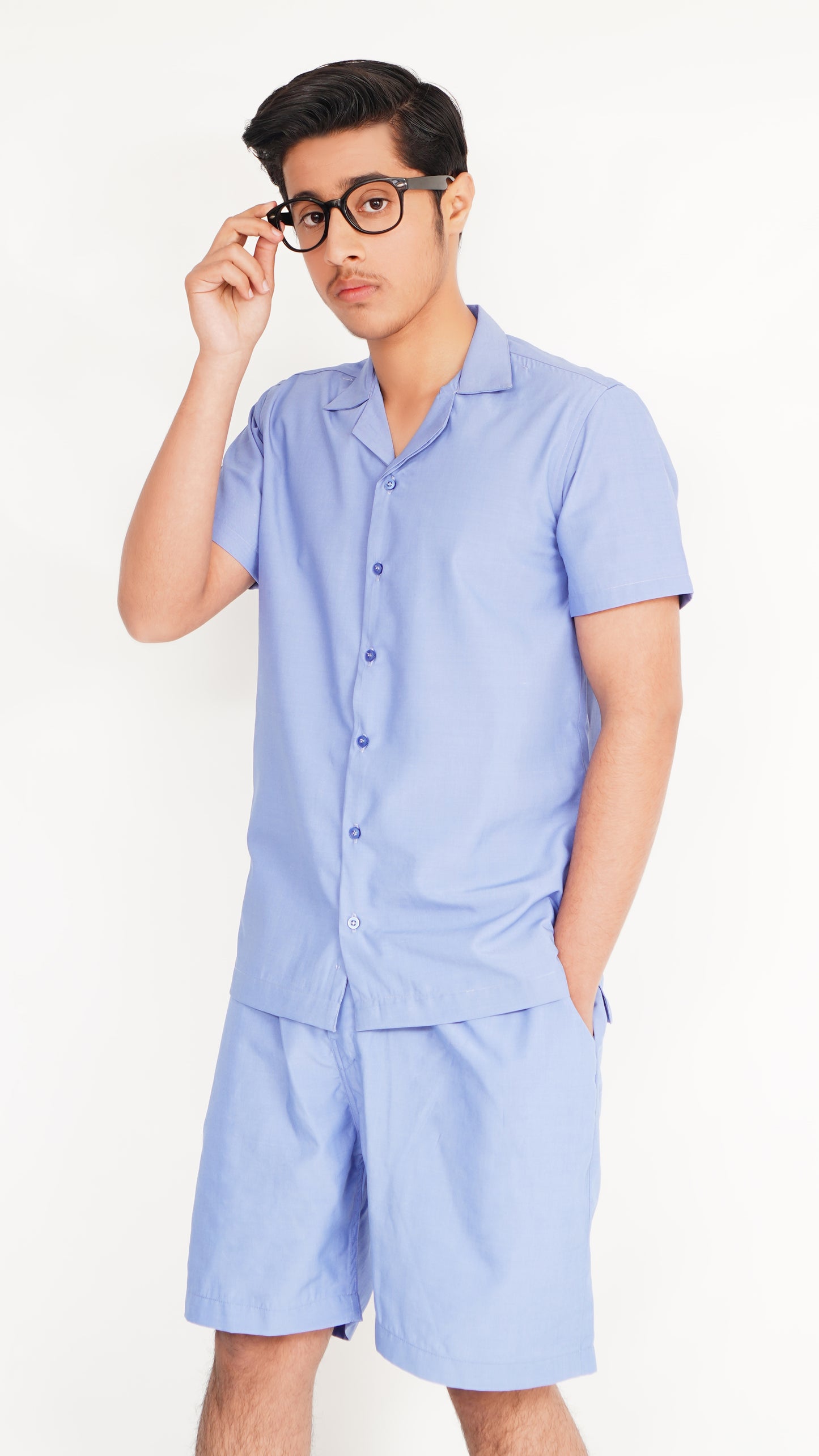 SKY BLUE SHIRT AND NEEKER MEN'S PAIR