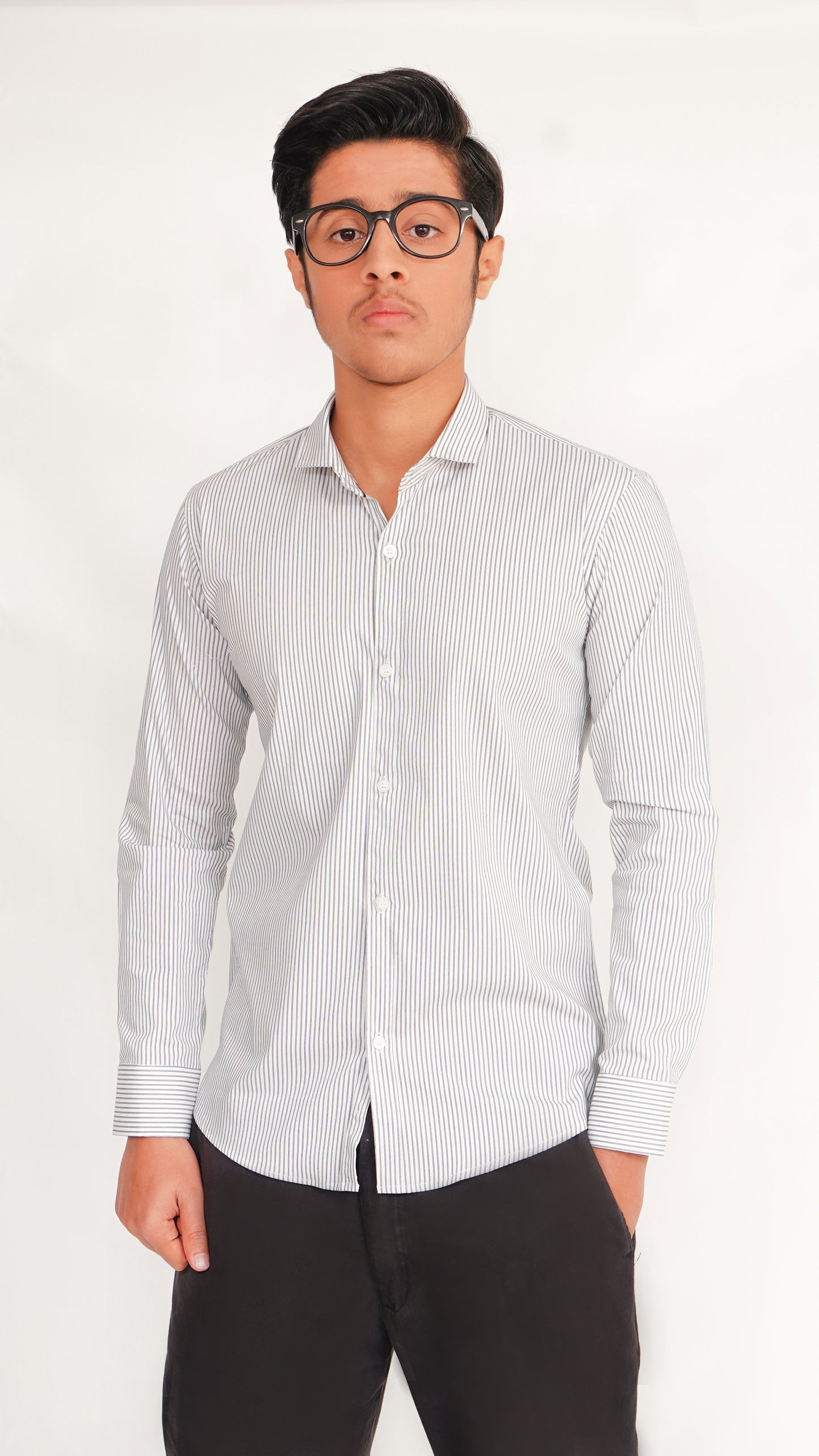 GRAY THICK LINNING SHIRT FOR MENS