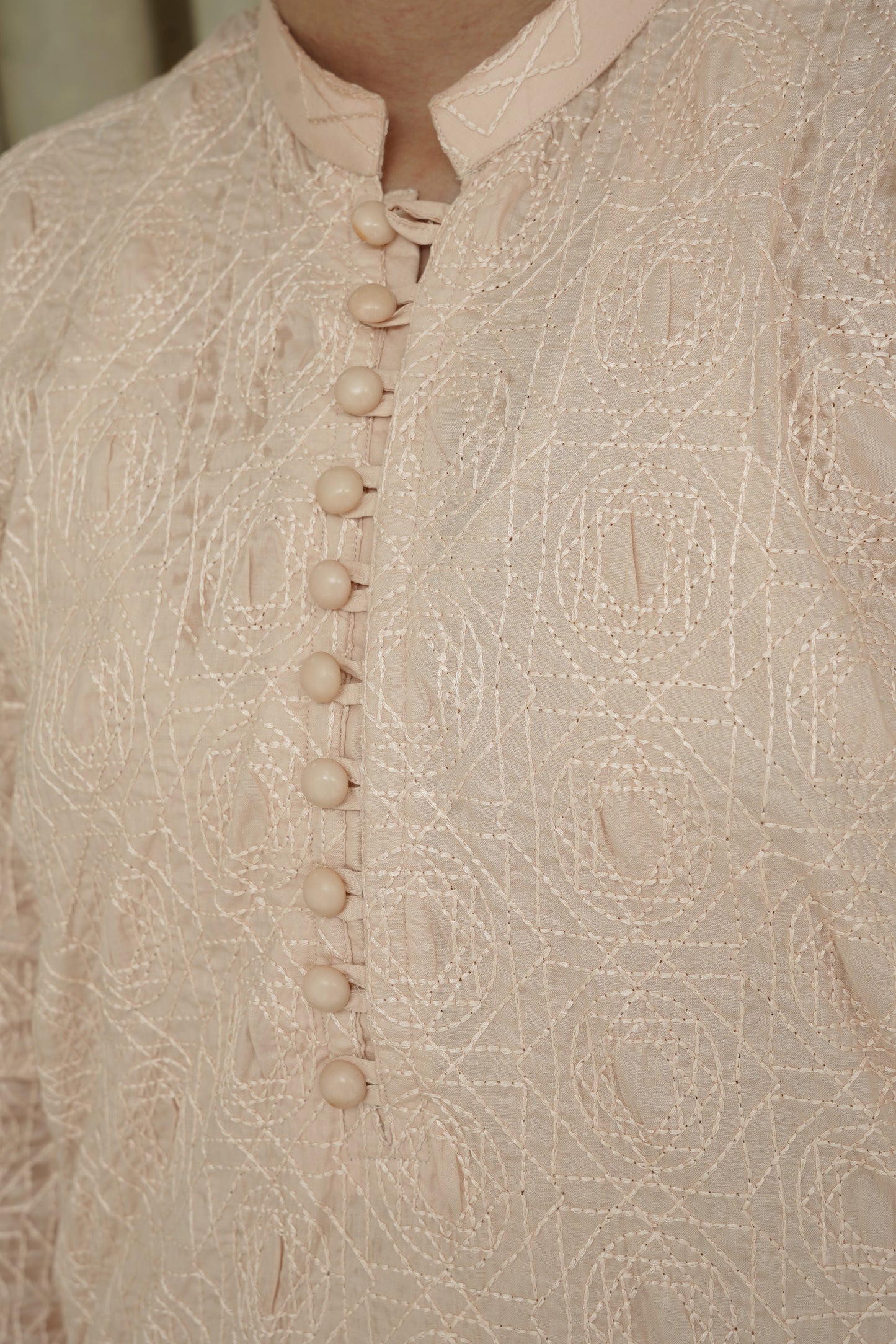 CREAM CHICKEN KID'S COTTON SHALWAR KAMEEZ