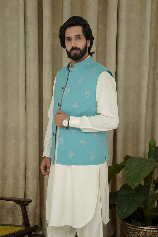 FEROZI EMBROIDERY MEN'S WAIST COAT
