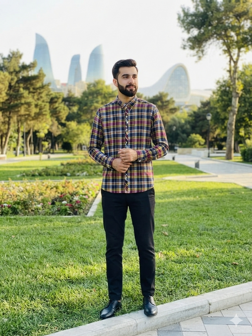 MEN'S MULTI COLOR CHECK CASUAL SHIRT