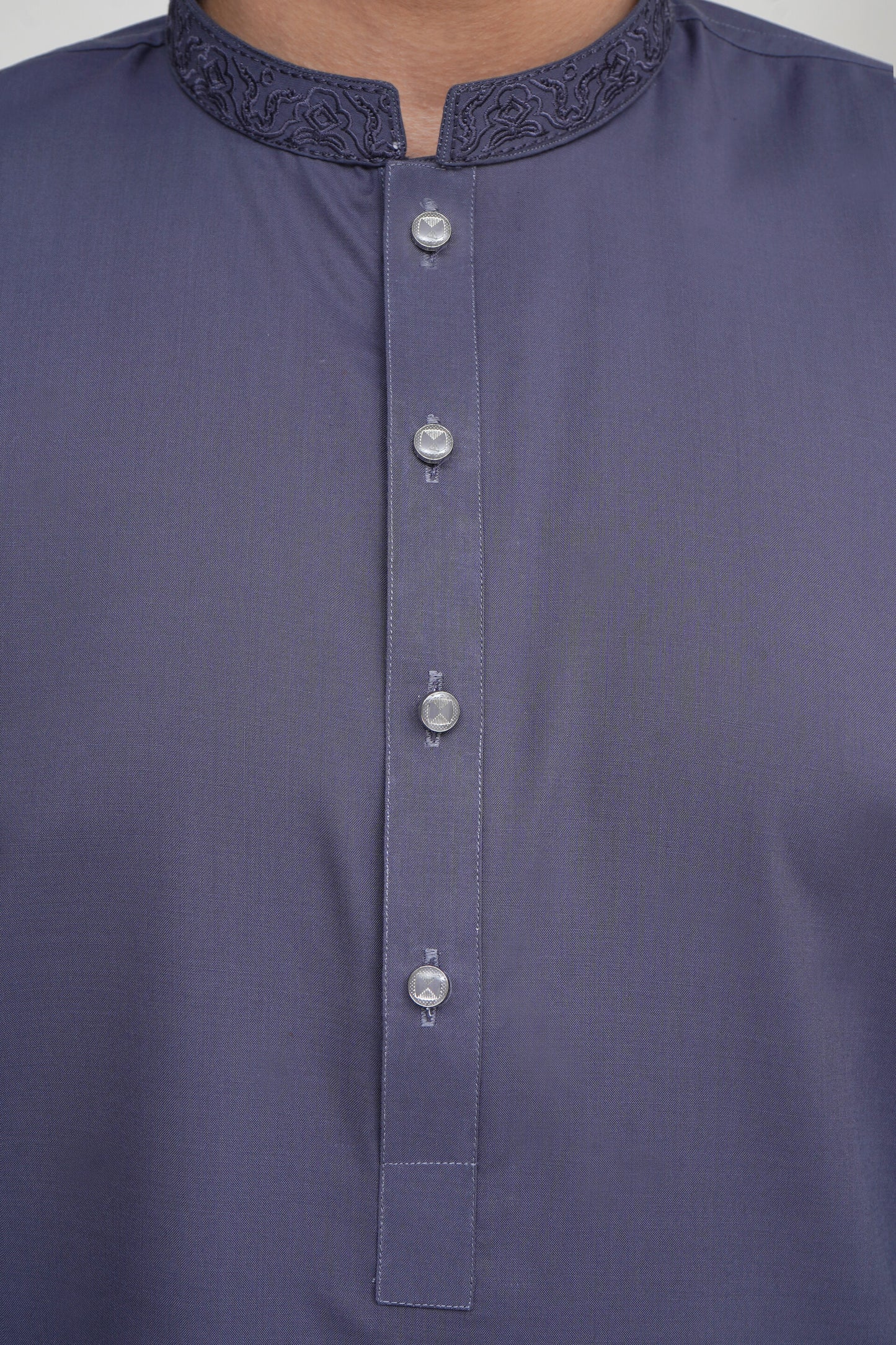 GREY KID'S WASH & WEAR KURTA