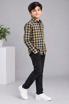 Kid's Check Casual Shirt - view 3 - maqsood.pk