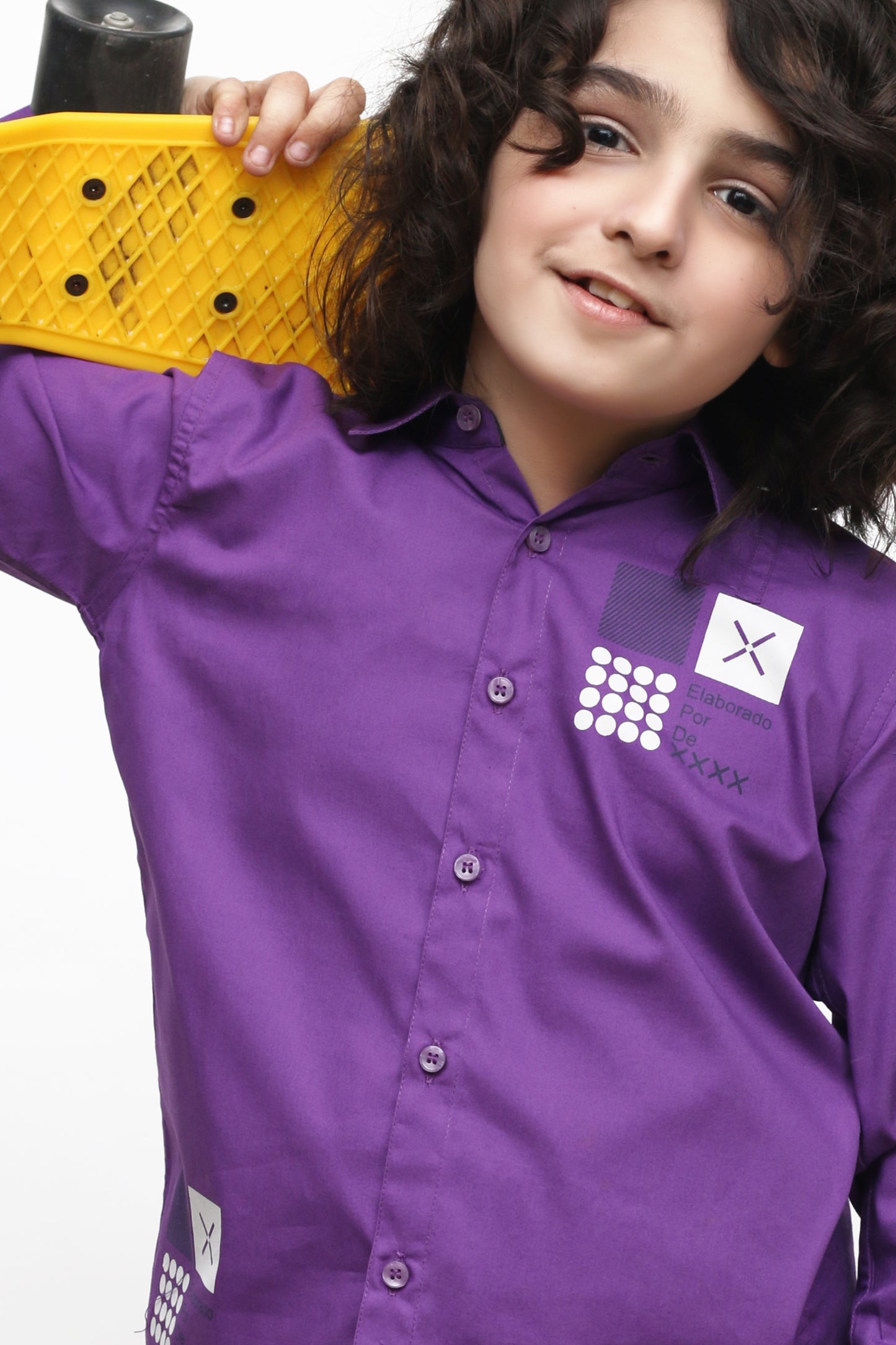 KID'S PURPLE CASUAL SHIRT