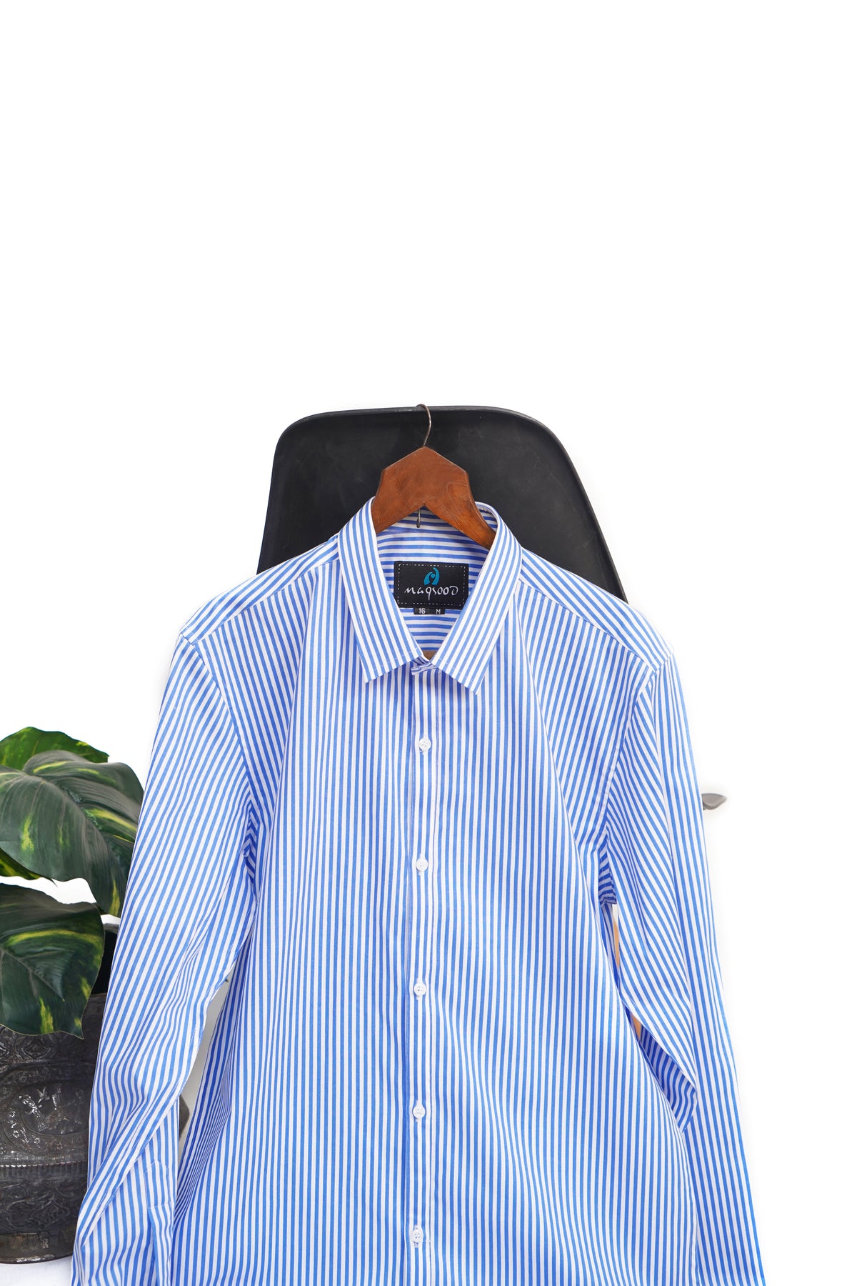 BLUE AND WHITE LINNING SHIRT FOR KIDS