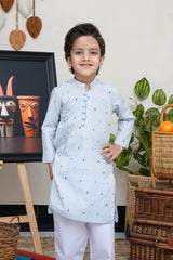 KID'S ICE BLUE KURTA