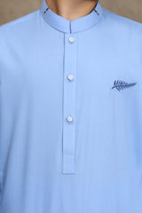 LIGHT BLUE KID'S WASH & WEAR KURTA SET
