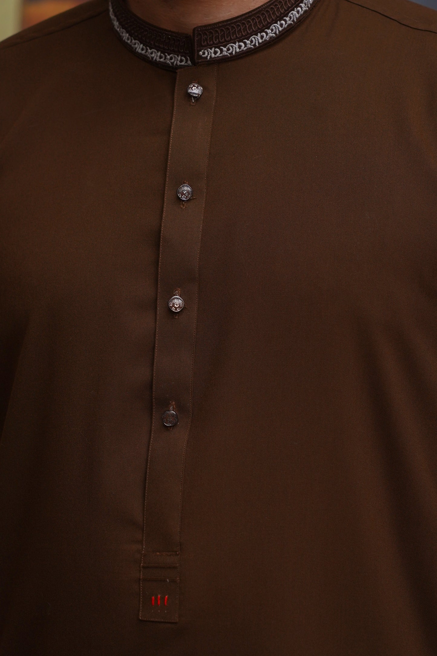 BROWN MEN'S WASH & WEAR KURTA