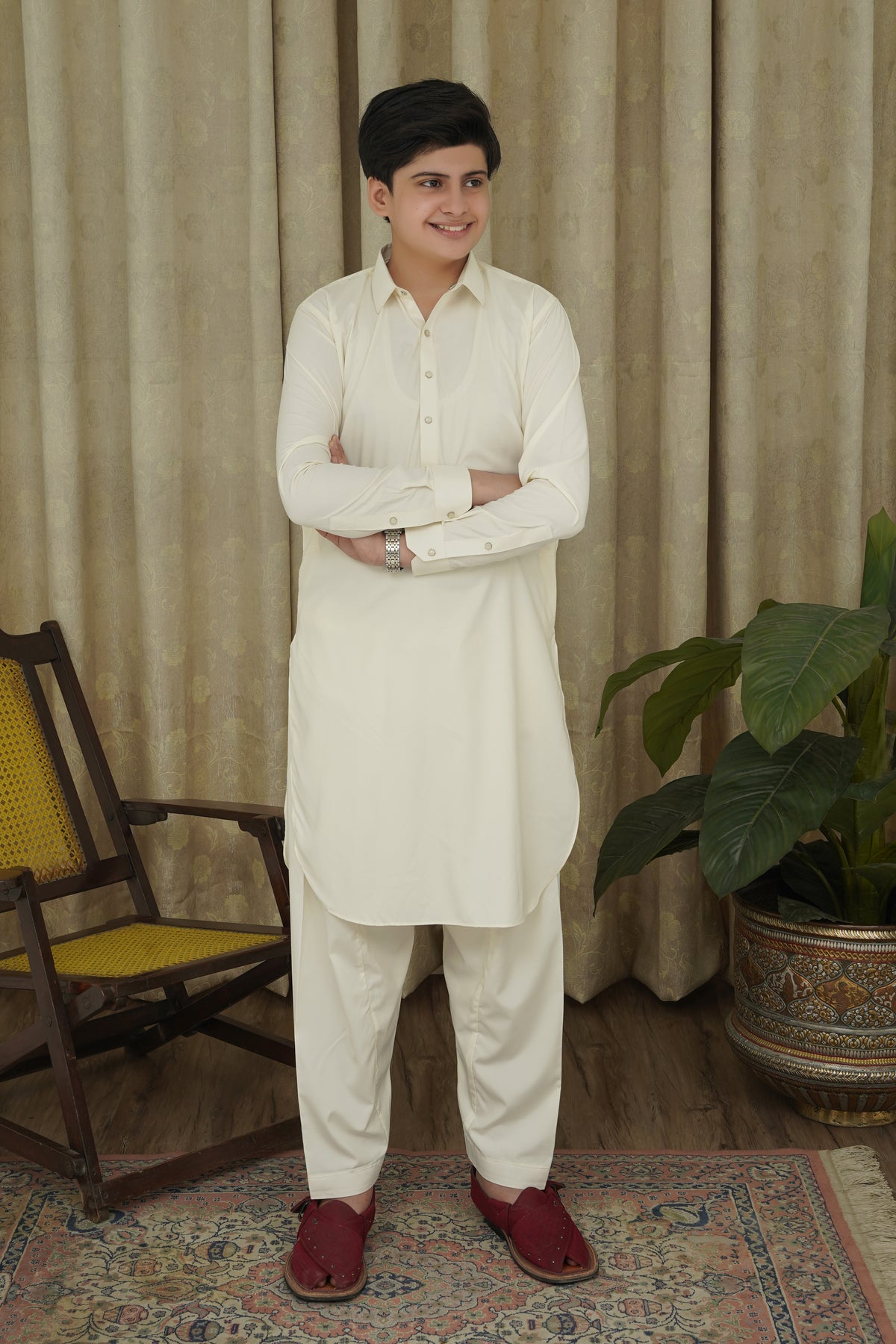 BOSKI KRAGEN KINDER SCHALWAR KAMEEZ