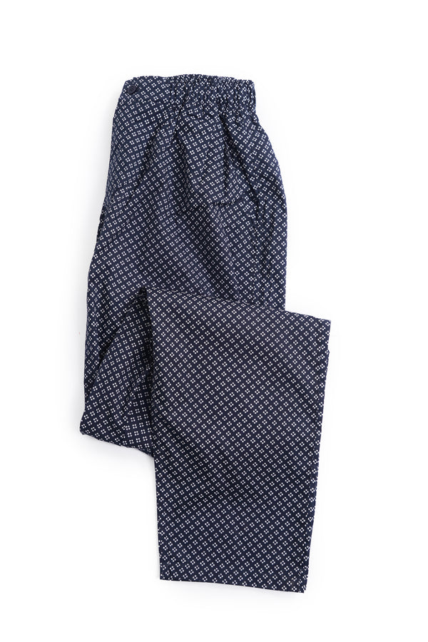 COTTON BLUE GRAY PRINT COMFIRT TROUSER FOR KIDS