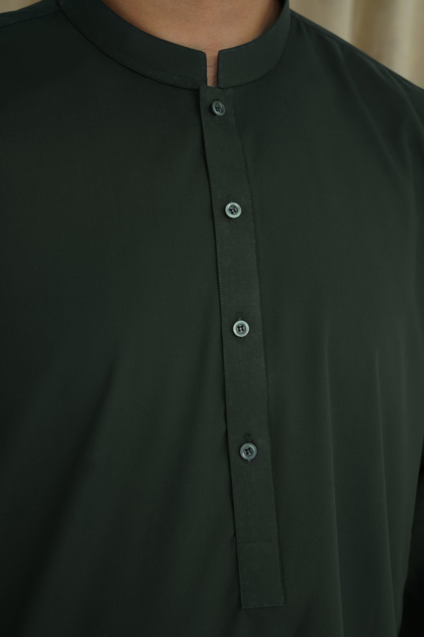 GREEN WASH & WEAR MEN'S SHALWAR KAMEEZ