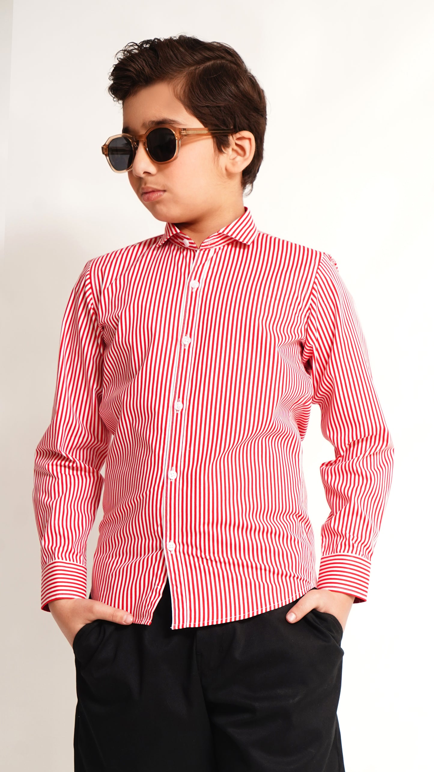 MEN'S RED LINNING FORMAL SHIRT