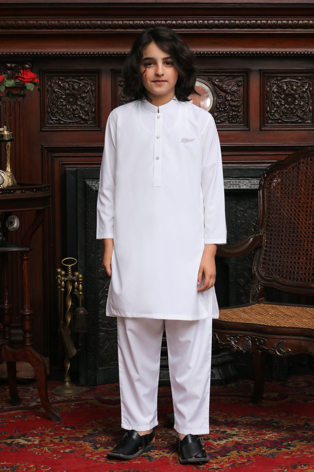 WEISS BOSKI KINDER-SHALWAR KAMEEZ