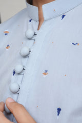 KID'S ICE BLUE KURTA