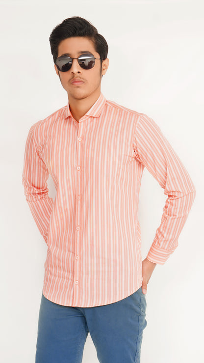 MEN'S BEAN RED LINNING FORMAL SHIRT