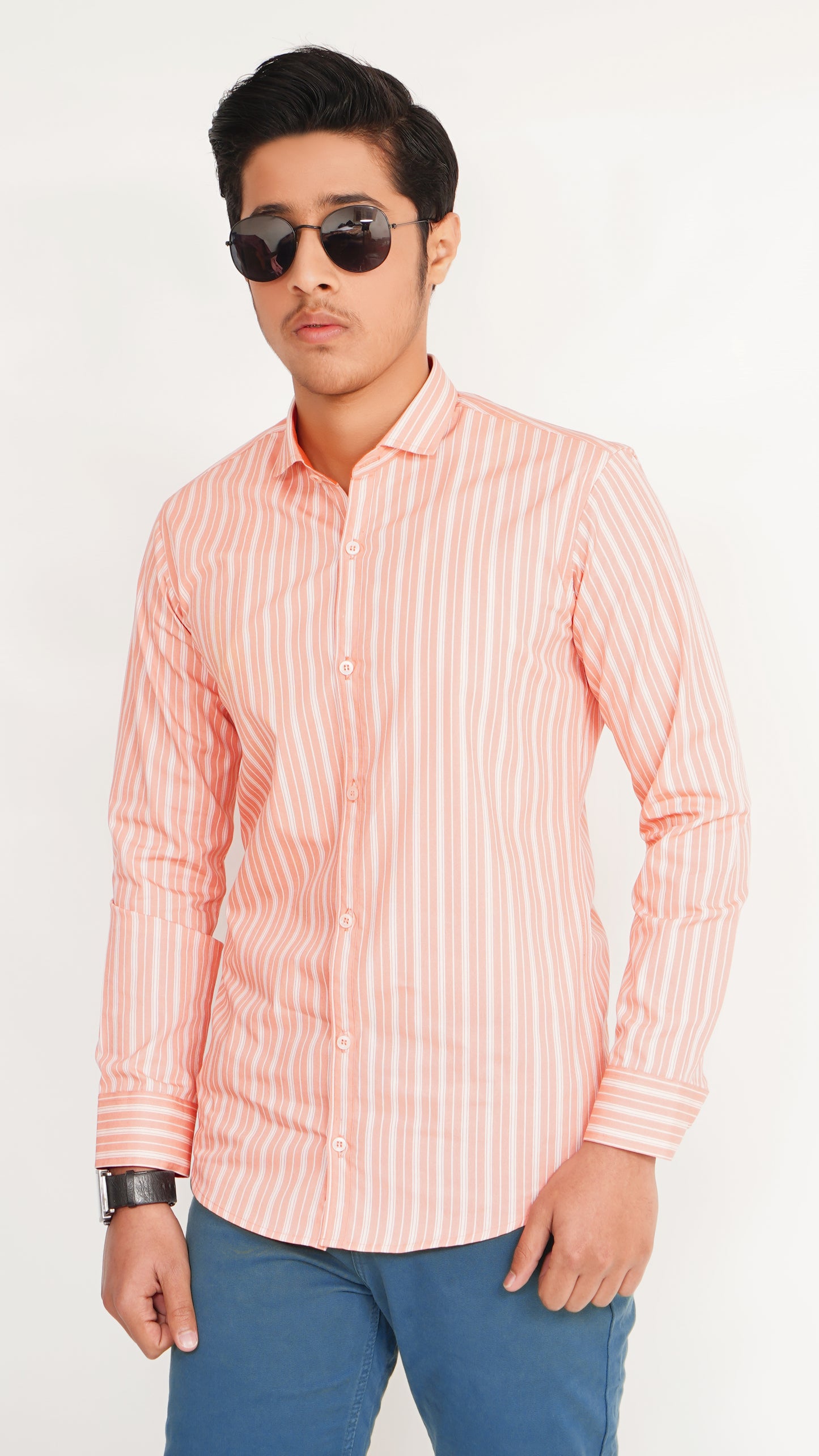 MEN'S BEAN RED LINNING FORMAL SHIRT