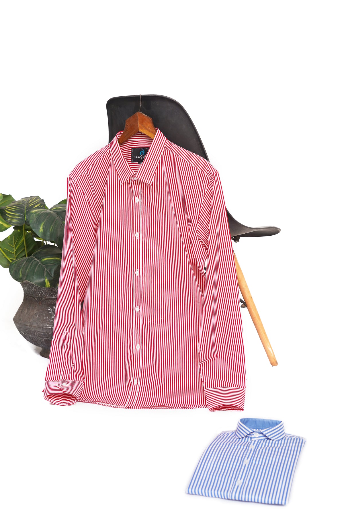 RED AND WHITE LINNING SHIRT FOR KIDS