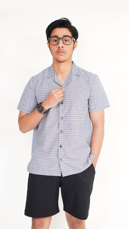 GRAY LINNING SHIRT AND BLACK TWIL NEEKER KID'S PAIR