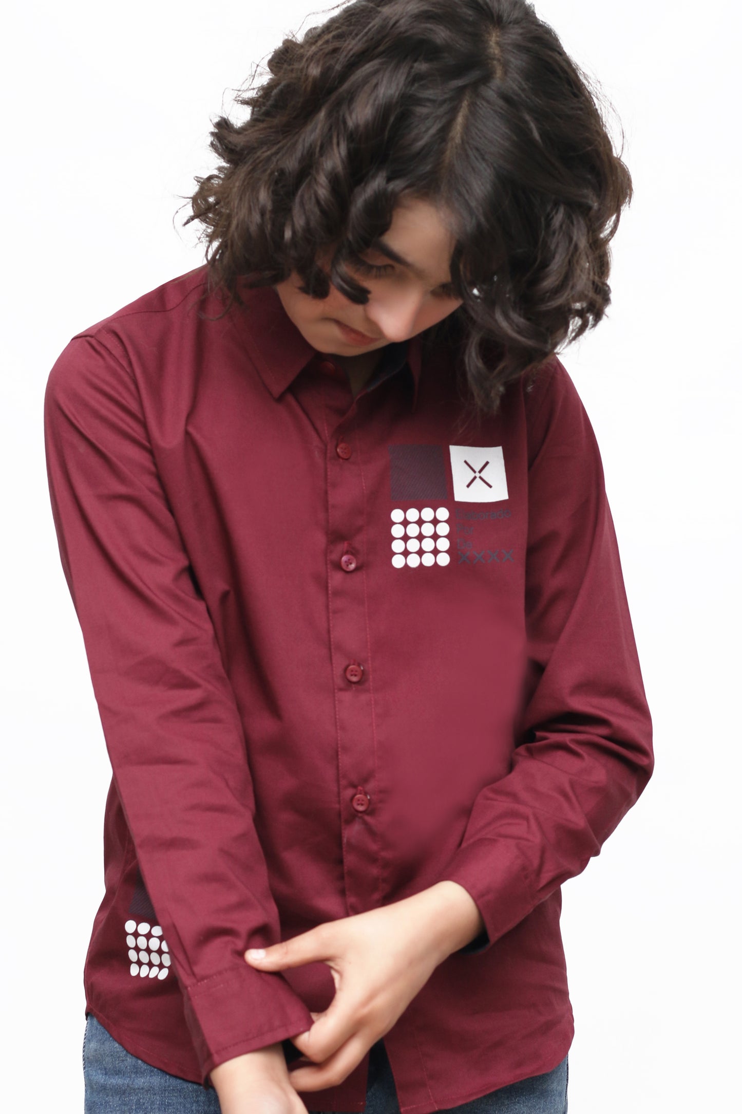 KID'S RED CASUAL SHIRT