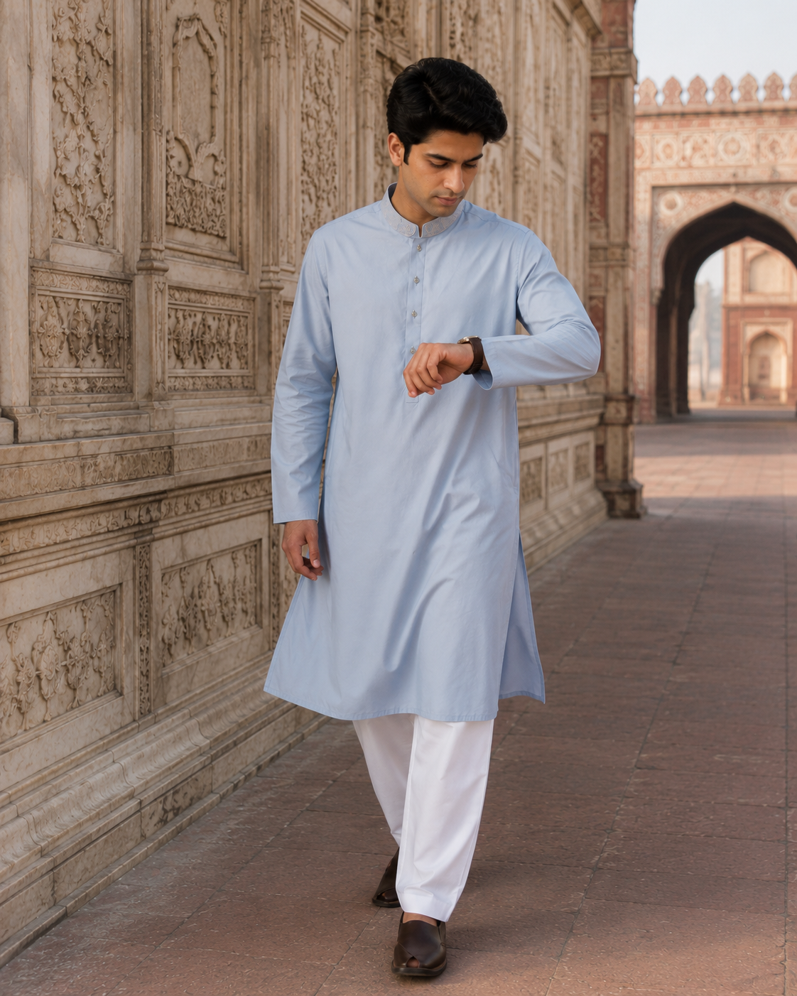 GRAUES HERREN WASCH- UND TRAGEKURTA