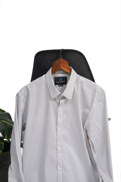 MEN'S THIN GRAY LINNING FORMAL SHIRT