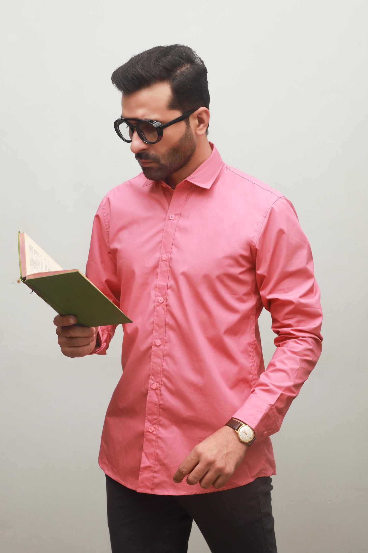 MEN'S BABY PINK CASUAL SHIRT