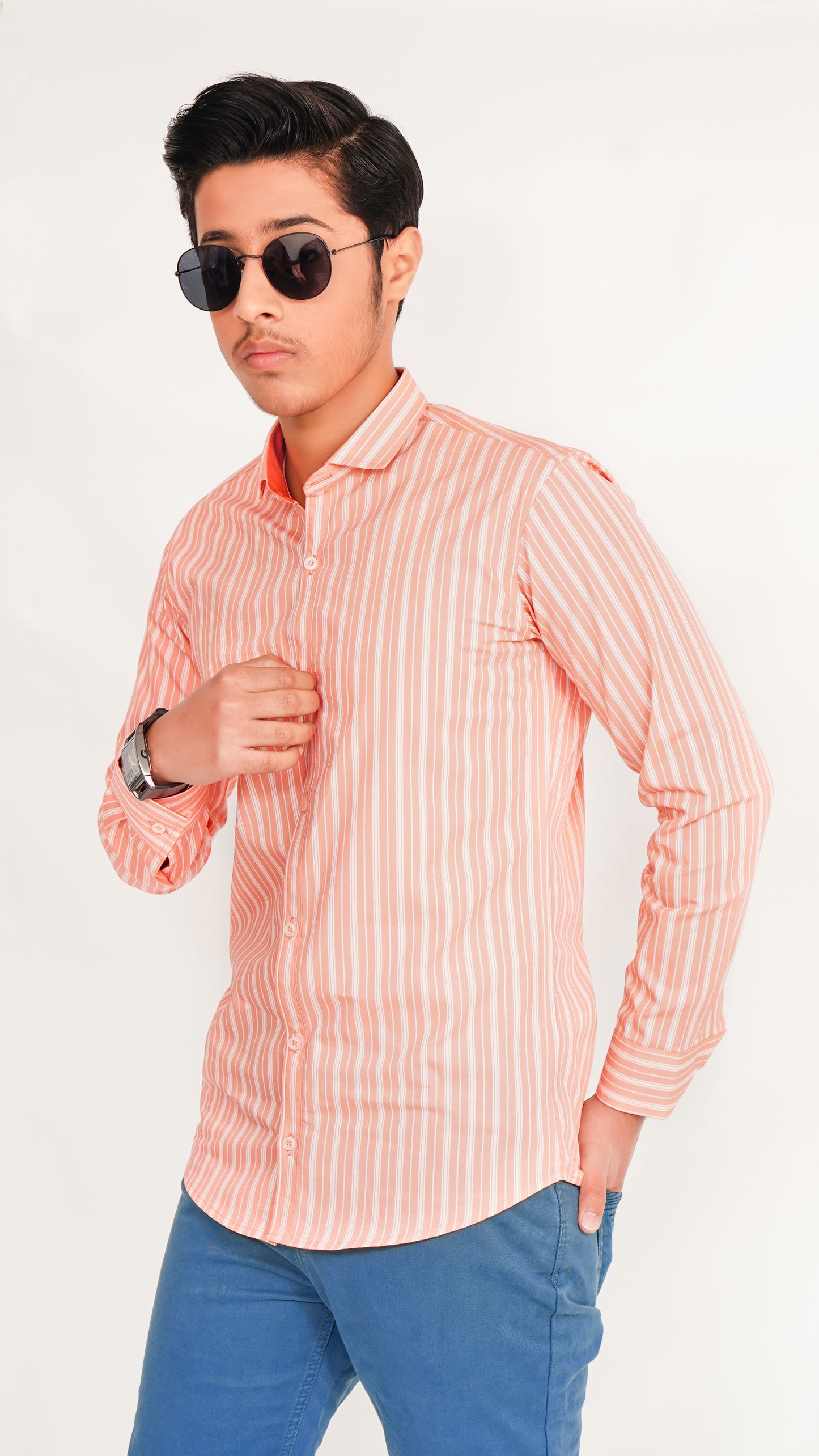 MEN'S BEAN RED LINNING FORMAL SHIRT