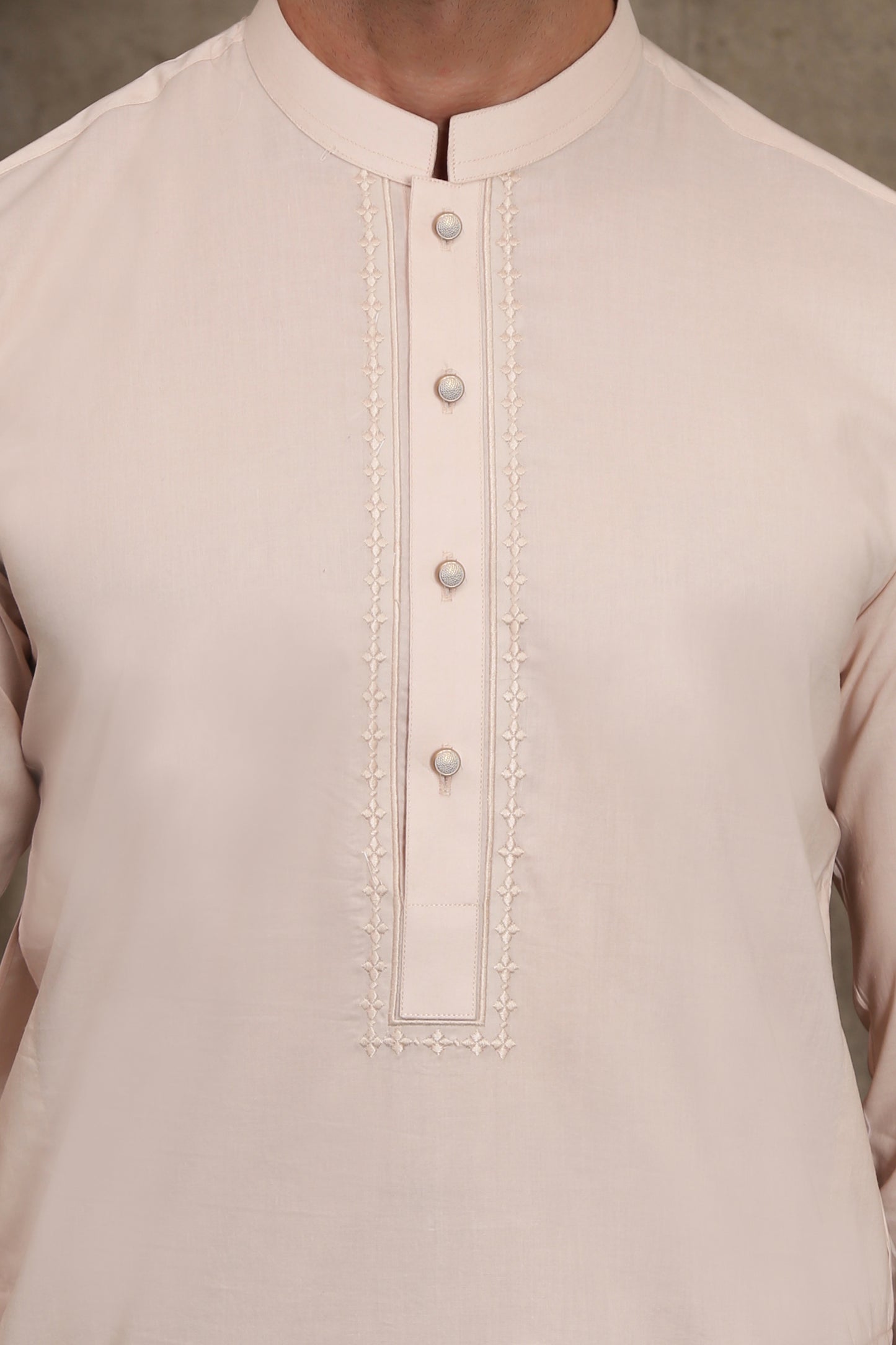 LIGHT PINK MEN'S COTTON SHALWAR KAMEEZ