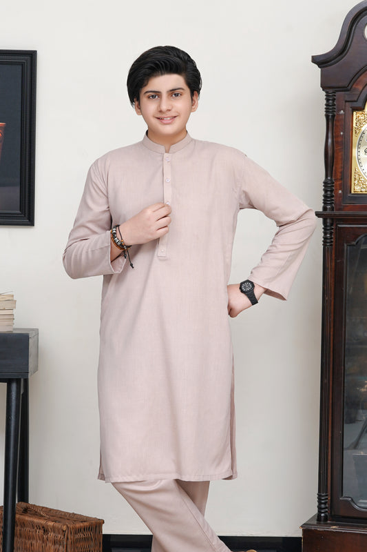 KID'S PEECH WASH'N WEAR  KAMEEZ SHALWAR