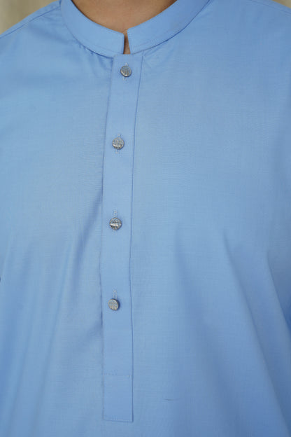SKY BLUE MEN'S SHALWAR KAMEEZ