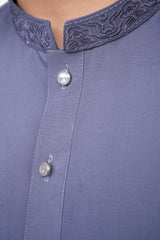 GREY MEN'S WASH & WEAR KURTA