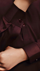 MAROON COLLAR WASCHBARE KINDER-SHALWAR KAMEEZ