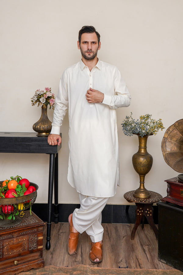 MEN'S BOSKI COLLAR KAMEEZ SHALWAR