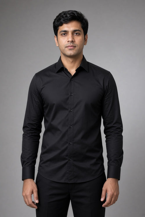 BLACK SHIRT FOR MENS