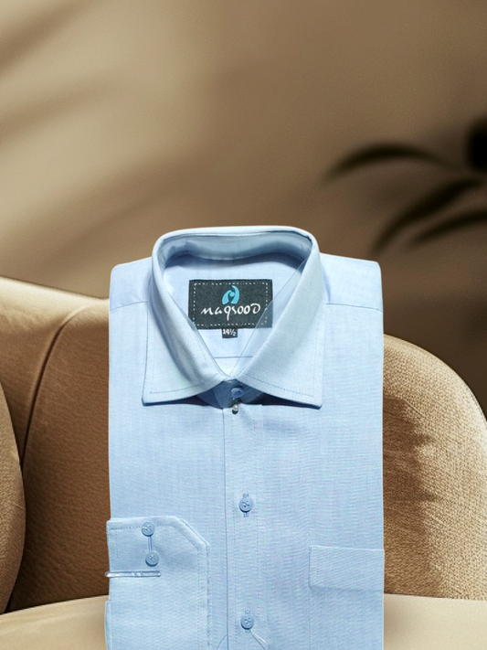 MEN'S SKY BLUE DRESS SHIRT