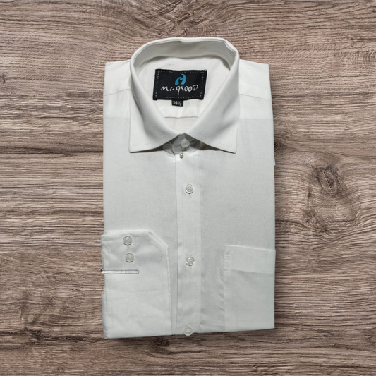 MEN'S WHITE DRESS SHIRT